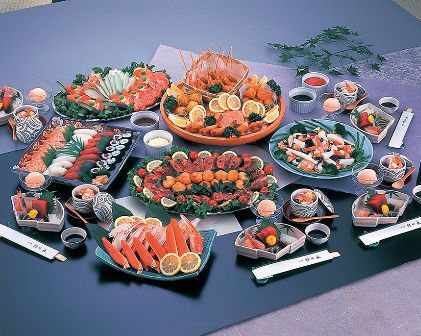 美濃市のご宴会・ご法事・ご宿泊の「美濃緑風荘」大皿料理